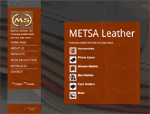 Tablet Screenshot of leathermetsa.com